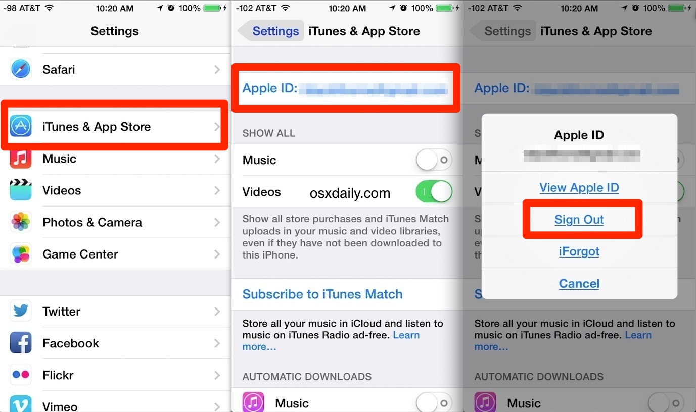 Change Your Apple ID Steps