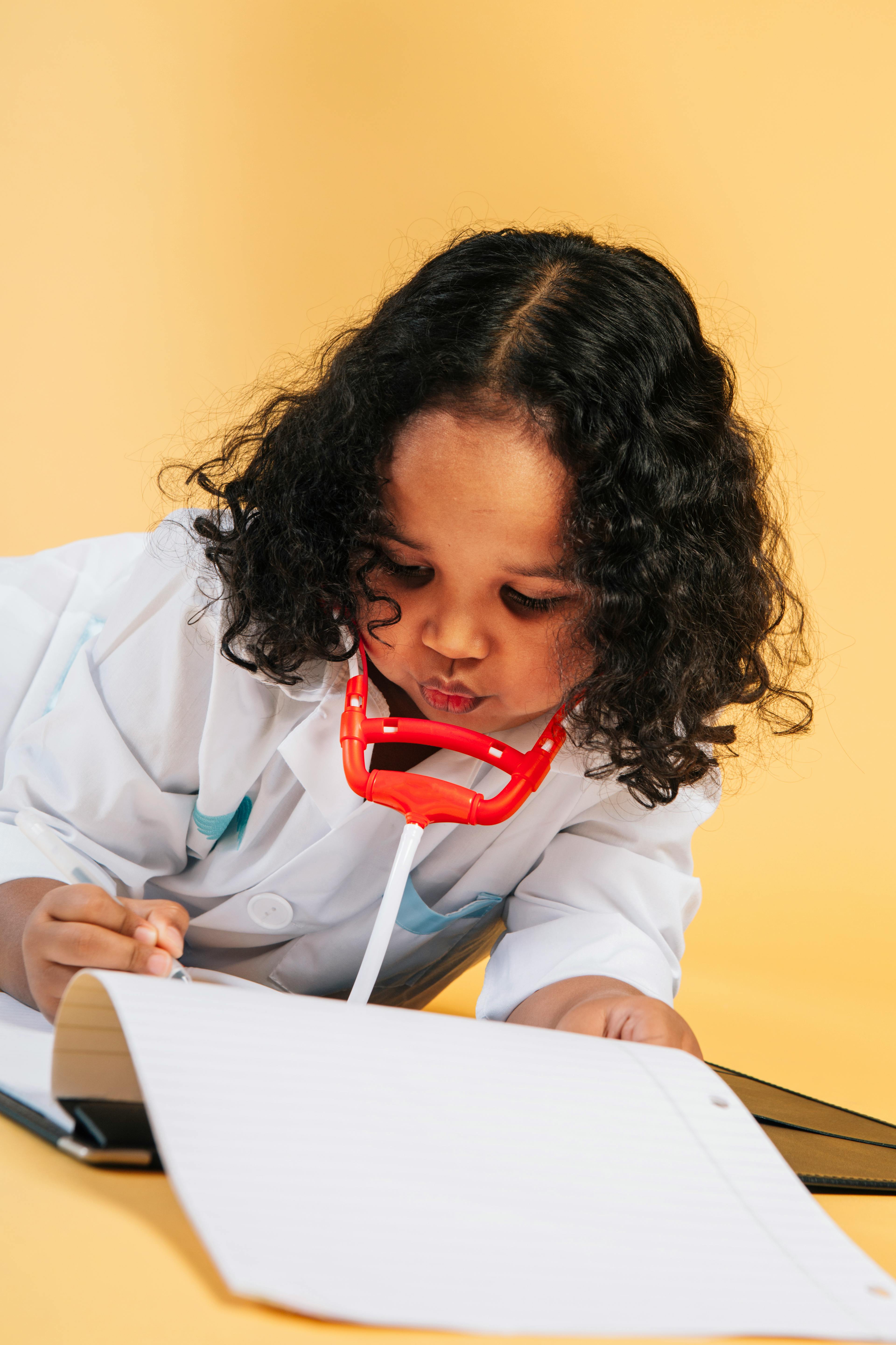 Pediatric Nurse Helping Child